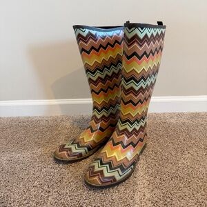 Missoni for Target Multicolor Rain Boots